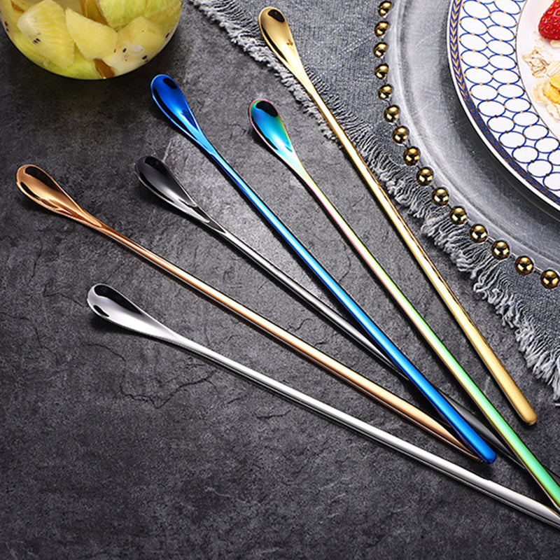 Stainless Steel Long Handle Coffee Stir Spoon Teaspoon