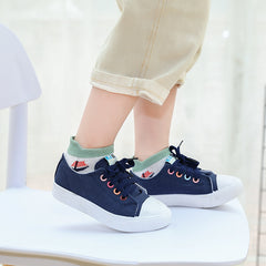 5pairs Baby Boys Block Ankle Socks Thin Mesh Breathable Kids Socks