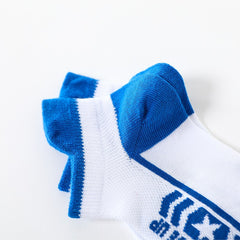 5 Pairs Baby Boys Block Letter Ankle Socks Thin Mesh Breathable Kids Socks