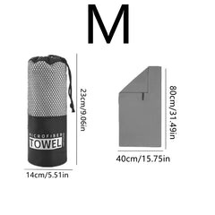 Portable Microfiber Towel Blanket for Yoga Fitness, Double Sided Fleece