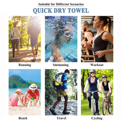 Portable Microfiber Towel Blanket for Yoga Fitness, Double Sided Fleece