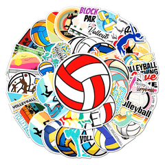 50pcs Waterproof Volleyball Sports Stickers for Decorating