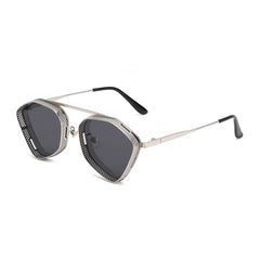 ZOOZW Metal Punch UV-Proof Sunglasses