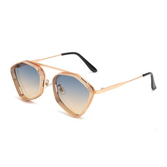 ZOOZW Metal Punch UV-Proof Sunglasses