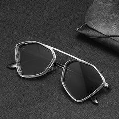 ZOOZW Metal Punch UV-Proof Sunglasses