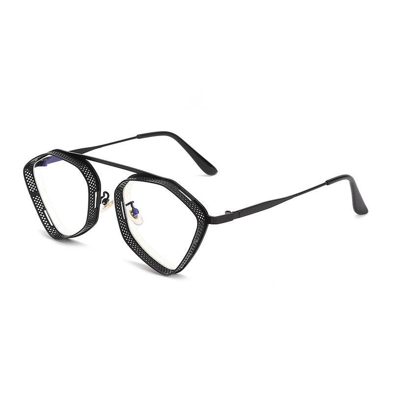 ZOOZW Metal Punch UV-Proof Sunglasses