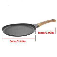Nonstick Frying Pot Wooden Handle Induction Compatible Kitchenware