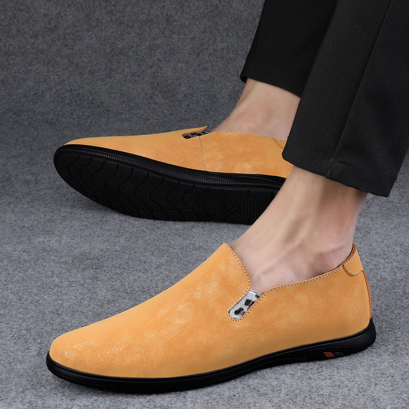 Men's Leather Slip On Loafer Shoes