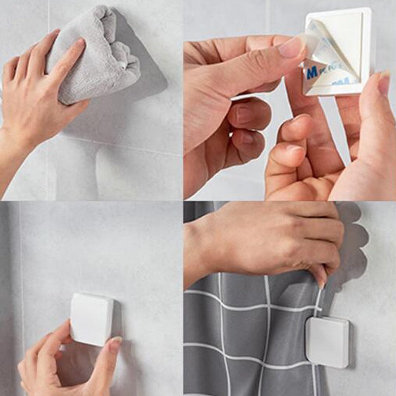 2pcs Adhesive Shower Curtain Guard Anti-Splash Clip