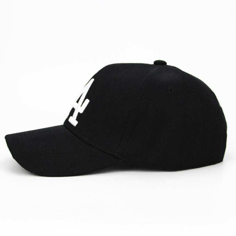 Adult LA Baseball Cap Men's Letter Duck Tongue Cap Anti Sun Duck Tongue Cap