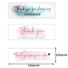 120 Thank You Order Stickers 3 Inch Labels Small Business Decor Sticker