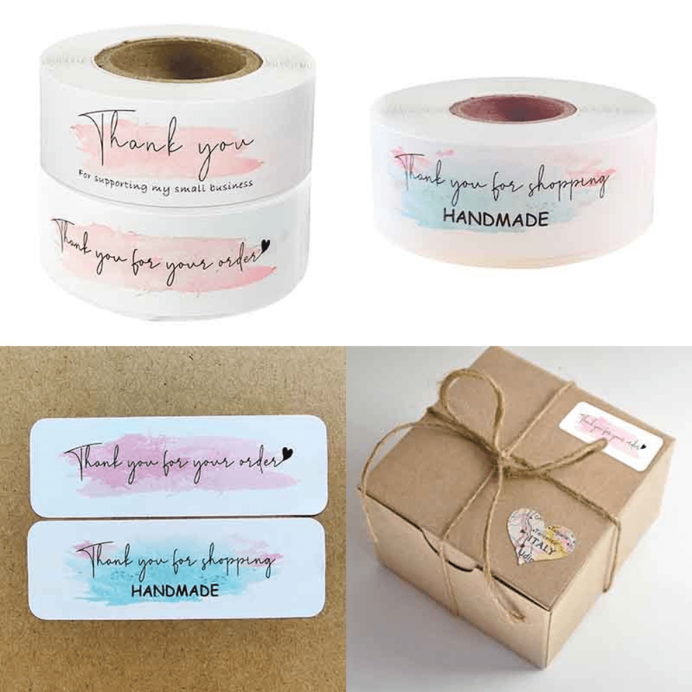 120 Thank You Order Stickers 3 Inch Labels Small Business Decor Sticker