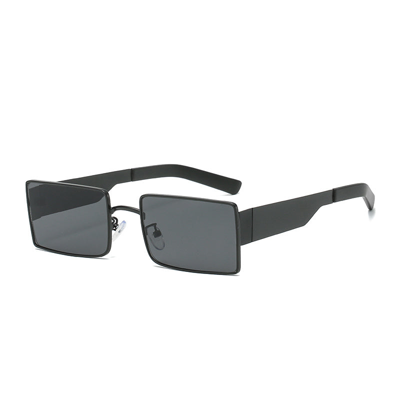 Golden Frame Gradient Metal Sunglasses Vintage Rectangle Sunglasses