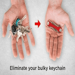 Aluminum Car Keychain Holder Organizer for Home & Outdoor