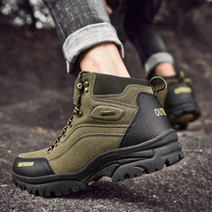 Men's Anti-Skid Outdoor Hiking Shoes Army Green
