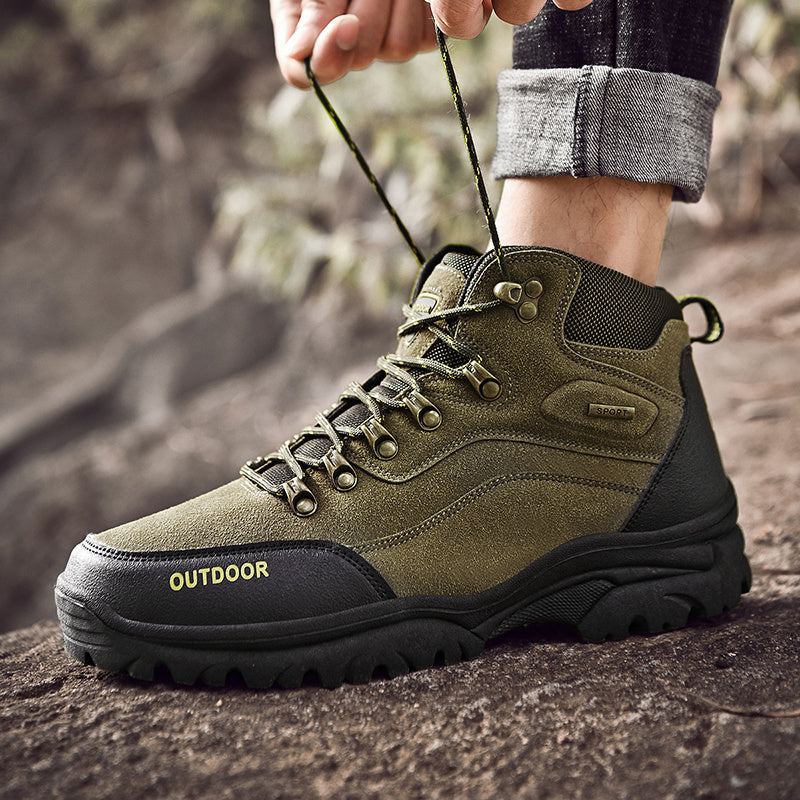 Men's Anti-Skid Outdoor Hiking Shoes Army Green