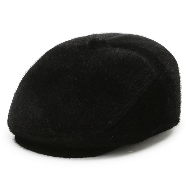 Men's Mink Fur Thickened Fleece Ear Protection Hat