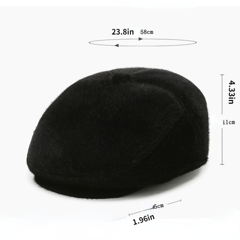Men's Mink Fur Thickened Fleece Ear Protection Hat