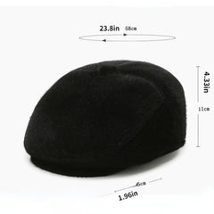 Men's Mink Fur Thickened Fleece Ear Protection Hat