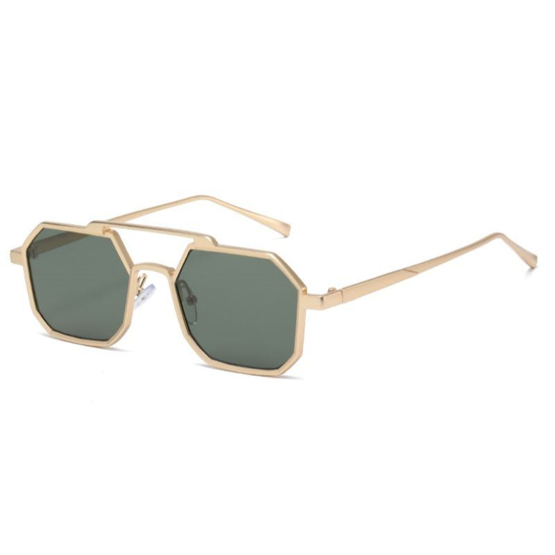 Metal Double Beam Sunglasses For Men Driving