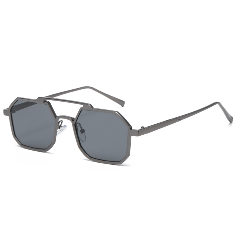 Metal Double Beam Sunglasses For Men Driving