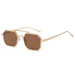 Metal Double Beam Sunglasses For Men Driving