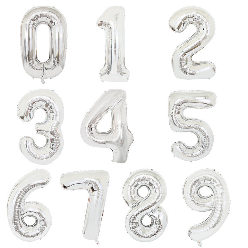 16 Aluminum Balloons for Digital Birthday Events
