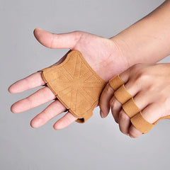 Thin Leather Weight Lifting Training Gloves Gymnastics Grips Pull Ups