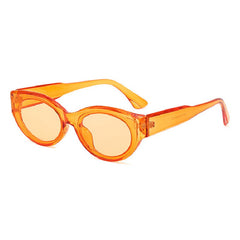 Y2K Oval Sunglasses Jelly UV400 Sun Shades Glasses