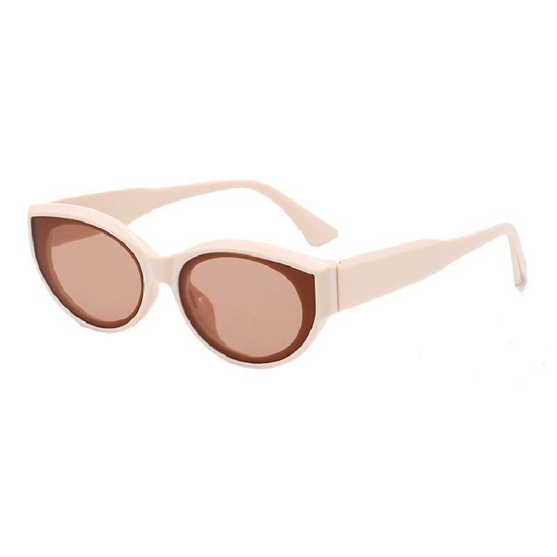 Y2K Oval Sunglasses Jelly UV400 Sun Shades Glasses