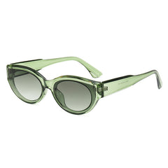 Y2K Oval Sunglasses Jelly UV400 Sun Shades Glasses
