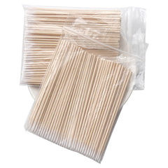 100pcs Long Wooden Swabs for Makeup & Cosmetic Remover Tool