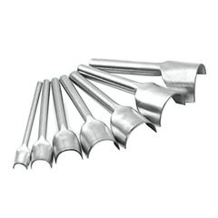 7pcs Leather Cutter Punch Trimming Perforated Craft Tools Slot Punch Silver