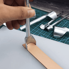7pcs Leather Cutter Punch Trimming Perforated Craft Tools Slot Punch Silver