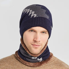Men's Fleece Warm Neck Set for Autumn/Winter