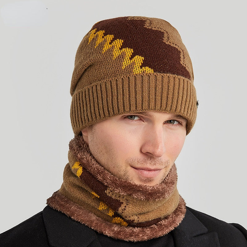 Men's Fleece Warm Neck Set for Autumn/Winter