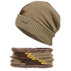 Men's Fleece Warm Neck Set for Autumn/Winter