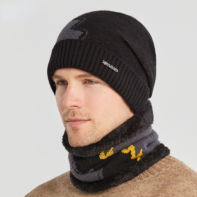 Men's Fleece Warm Neck Set for Autumn/Winter