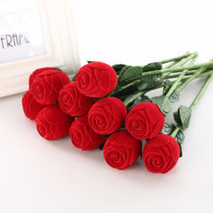 Red Rose Ring Box Holiday Gift Personalized Creative Ring Box