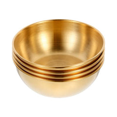 4pcs Stainless Steel Sauce Dishes and Spice Plates