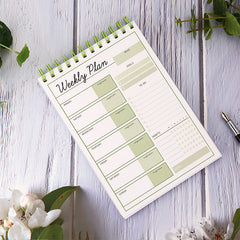 A5 Undated Planner w Monthly Weekly & Daily Planners To Do List