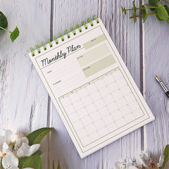A5 Undated Planner w Monthly Weekly & Daily Planners To Do List