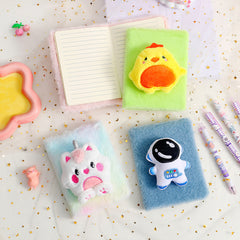 Plush Unicorn Astronaut Notepad - 80 Sheets