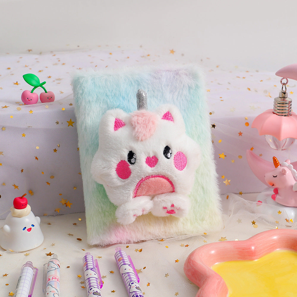 Plush Unicorn Astronaut Notepad - 80 Sheets
