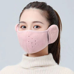 Warm Thickened Ear Protection Face Mask for Autumn and Winter