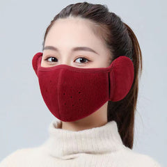 Warm Thickened Ear Protection Face Mask for Autumn and Winter