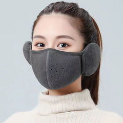 Warm Thickened Ear Protection Face Mask for Autumn and Winter