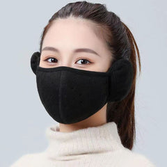 Warm Thickened Ear Protection Face Mask for Autumn and Winter