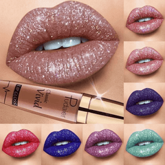 Glitter Lip Gloss Waterproof Liquid Lipstick Cosmetics