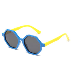 Kids Hexagon Frame Polarized Sunglasses UV Protection